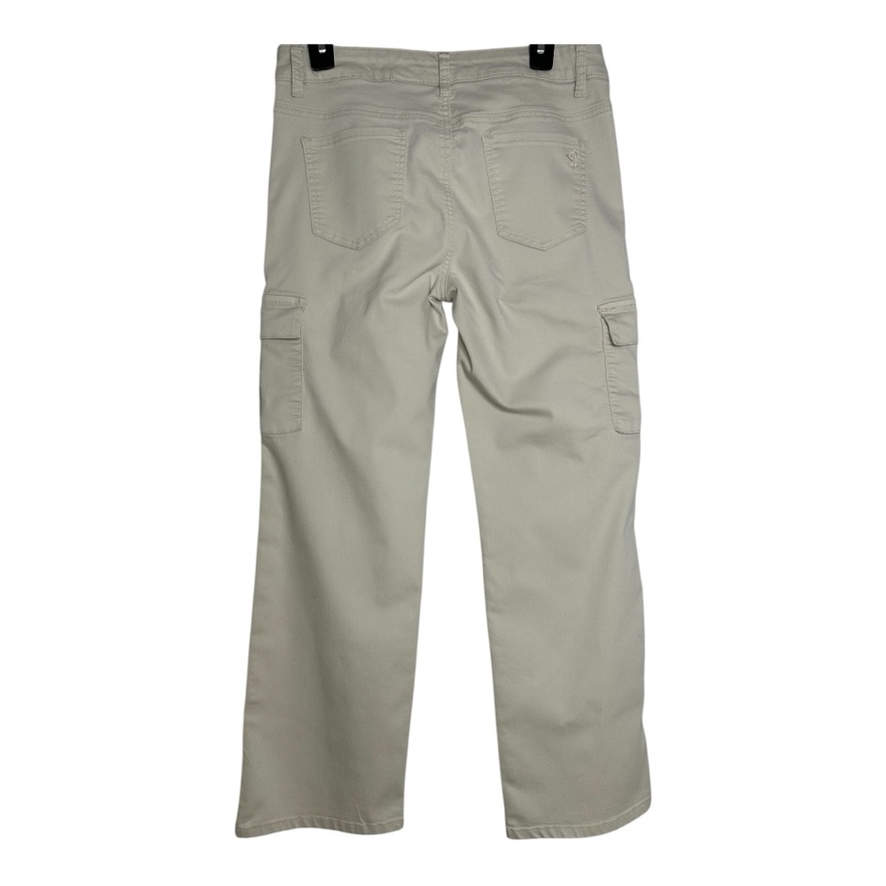 VIP Women's Straight Leg cargo Khaki Jeans with pockets - Picture 2 of 10